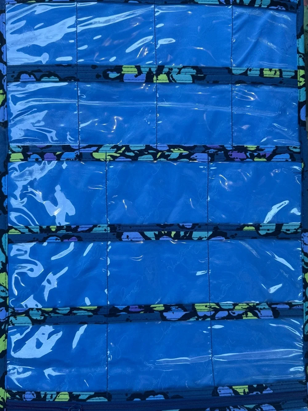 Vera Bradley Navy Floral Hanging Cosmetic Organizer NWT